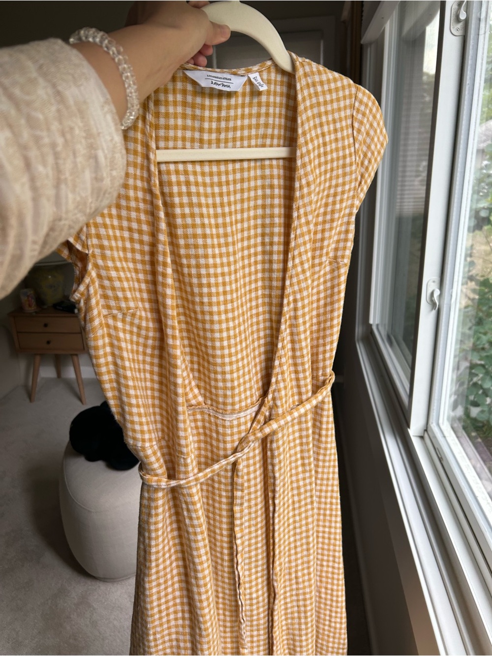 Other Stories - Yellow Gingham Wrap Dress